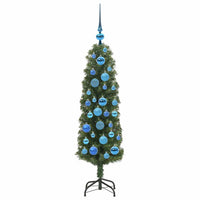 Albero di Natale artificiale con 150 LED Verde 120 cm 3394928
