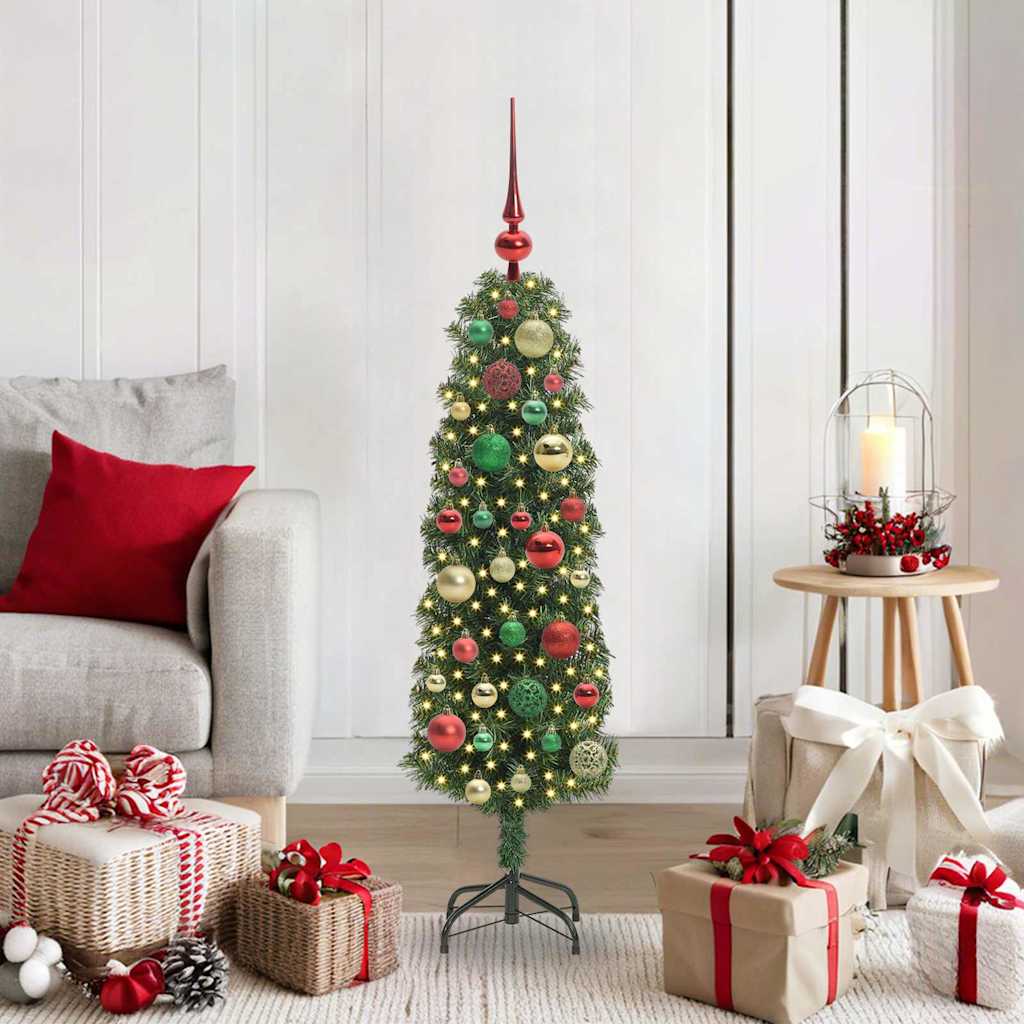 Albero di Natale artificiale con 150 LED Verde 120 cm 3394929