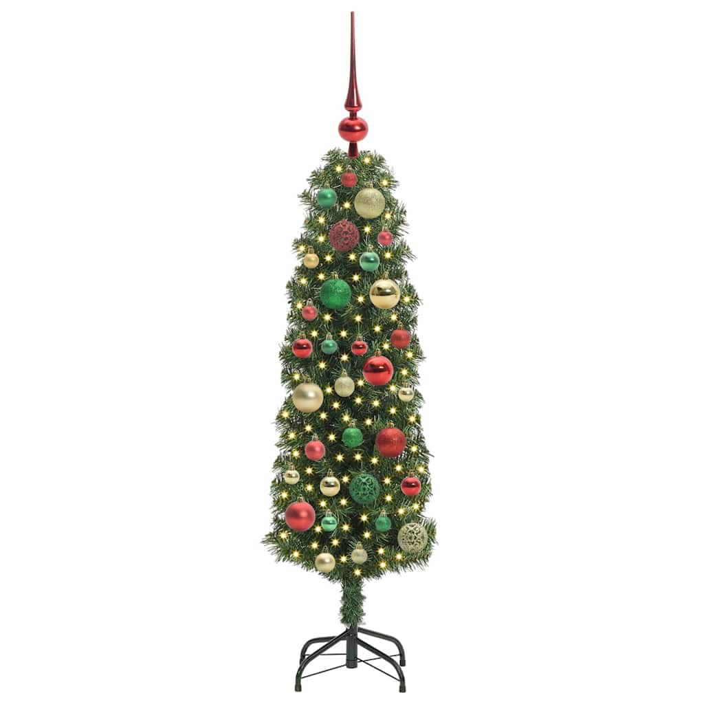 Albero di Natale Artificiale-Albero Natalizio con 150 LED Verde 120 cm 378683