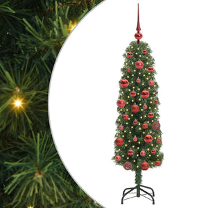 Albero di Natale artificiale con 150 LED Verde 150 cm 3394930