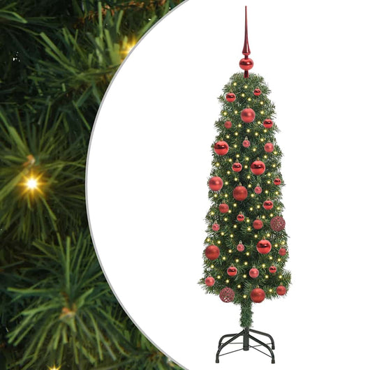 Albero di Natale artificiale con 150 LED Verde 150 cm 3394930
