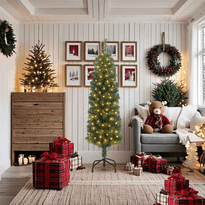 Albero di Natale artificiale con 300 LED Verde 180 cm 3394939