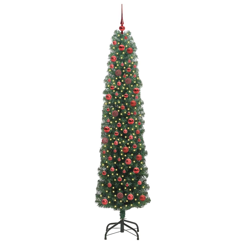 Albero di Natale artificiale con 300 LED Verde 180 cm 3394943