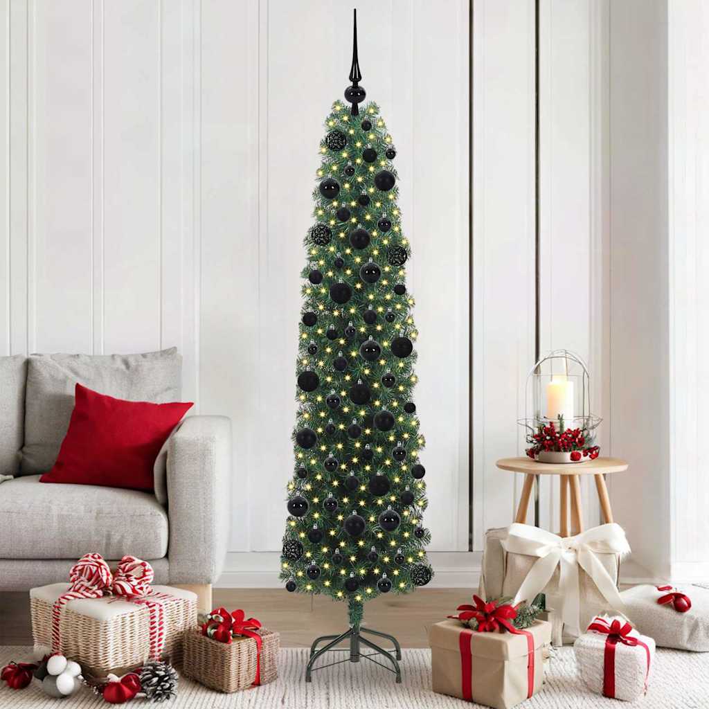 Albero di Natale artificiale con 300 LED Verde 180 cm 3394944