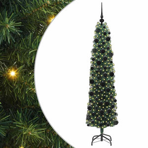 Albero di Natale Artificiale-Albero Natalizio con 300 LED Verde 180 cm 817424