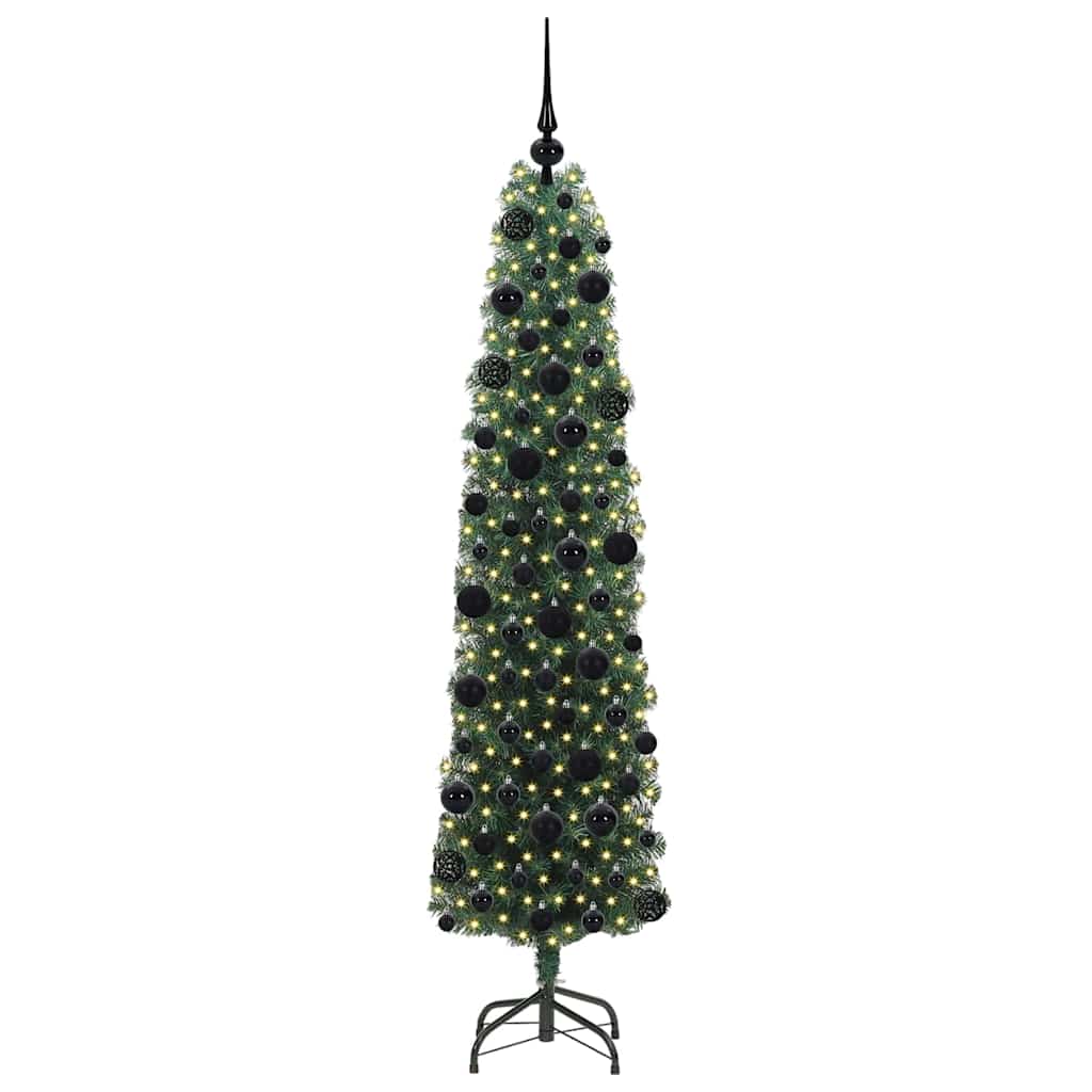 Albero di Natale artificiale con 300 LED Verde 180 cm 3394944