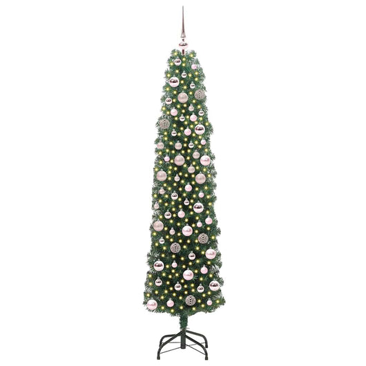 Albero di Natale Artificiale-Albero Natalizio con 300 LED Verde 180 cm 478525