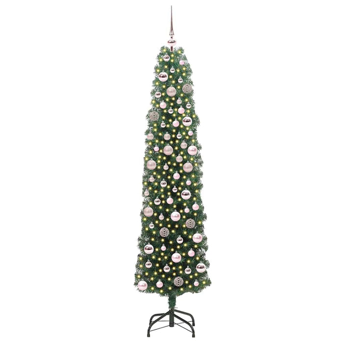 Albero di Natale Artificiale-Albero Natalizio con 300 LED Verde 180 cm 478525