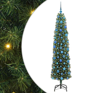 Albero di Natale Artificiale-Albero Natalizio con 300 LED Verde 180 cm 491828
