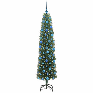 Albero di Natale Artificiale-Albero Natalizio con 300 LED Verde 180 cm 491828
