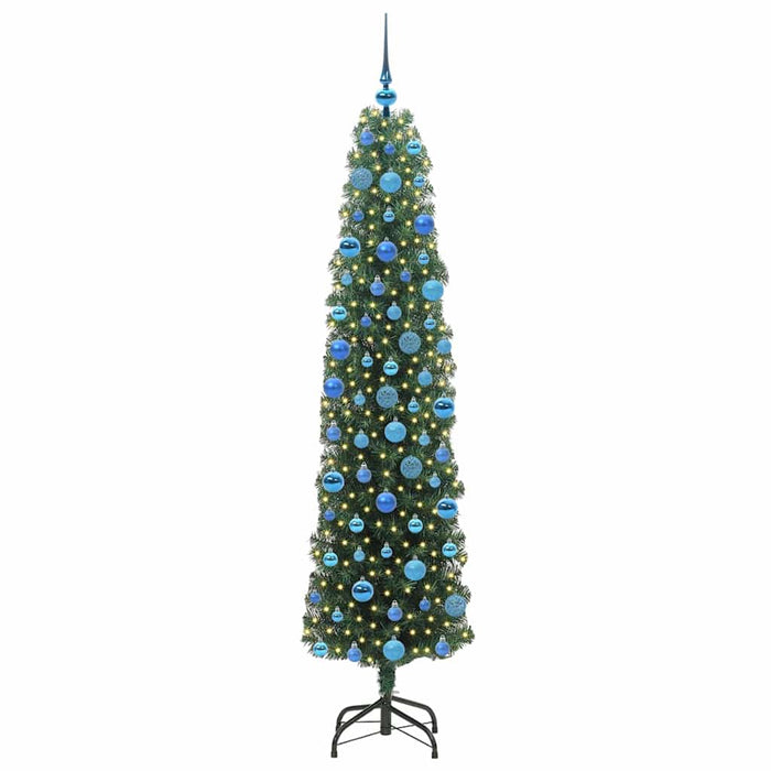 Albero di Natale Artificiale-Albero Natalizio con 300 LED Verde 180 cm 491828