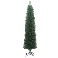Albero di Natale pieghevole 300 LED e Set di Palline Verde 210 cm 3394955