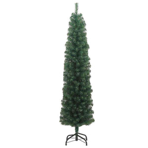 Albero di Natale pieghevole 300 LED e Set di Palline Verde 210 cm 3394955