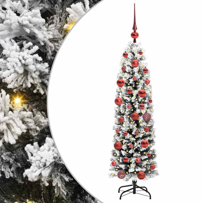 Albero di Natale Artificiale-Albero Natalizio con 150 LED Verde 150 cm 504087
