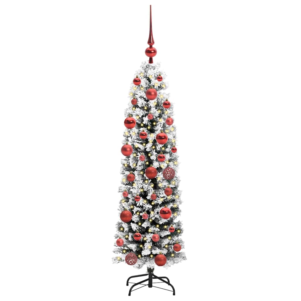 Albero di Natale Artificiale-Albero Natalizio con 150 LED Verde 150 cm 504087