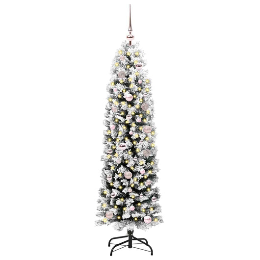 Albero di Natale artificiale con 150 LED Verde 150 cm 3395007