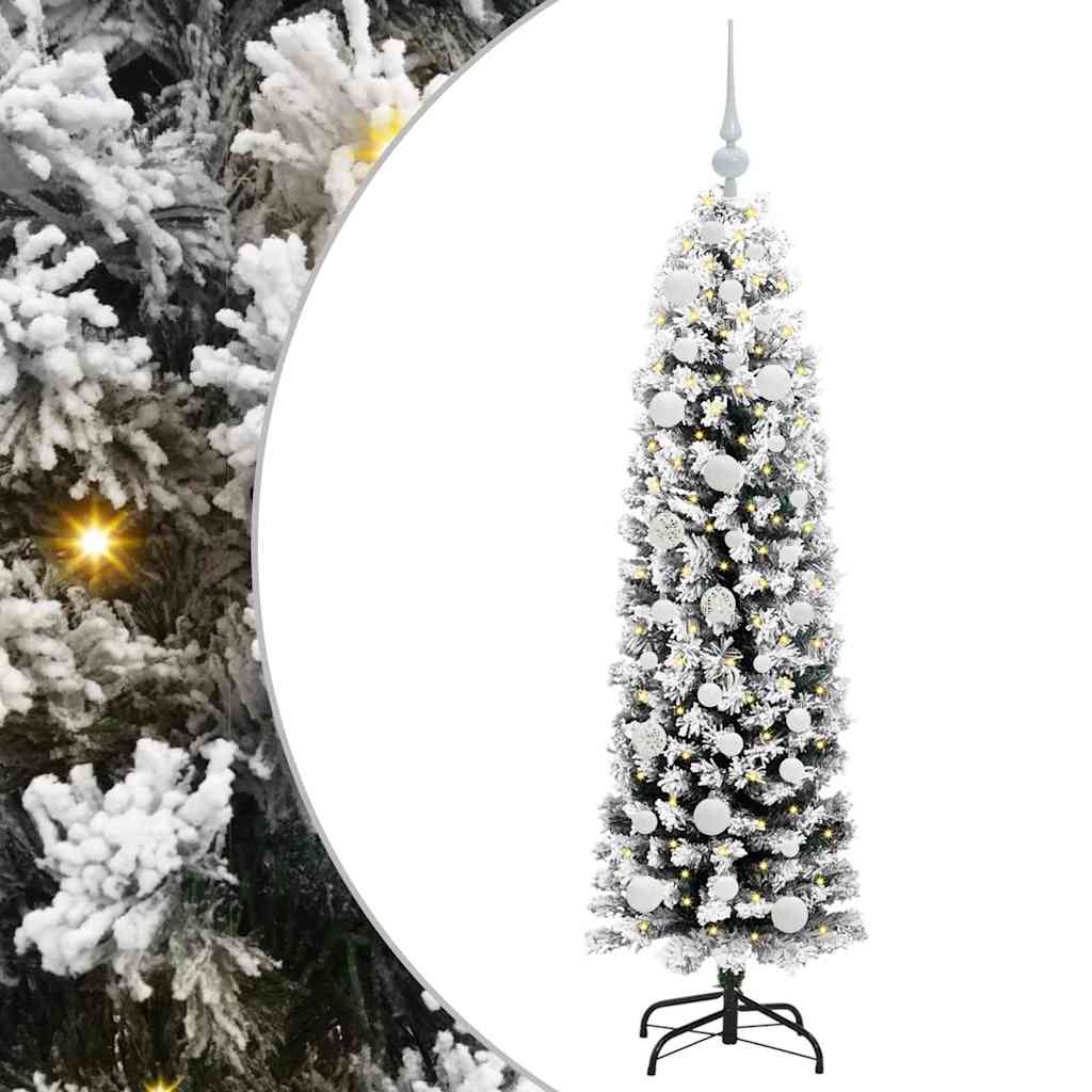 Albero di Natale Artificiale-Albero Natalizio con 150 LED Verde 150 cm 921742