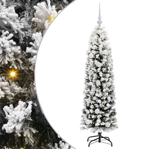 Albero di Natale artificiale con 150 LED Verde 150 cm 3395008