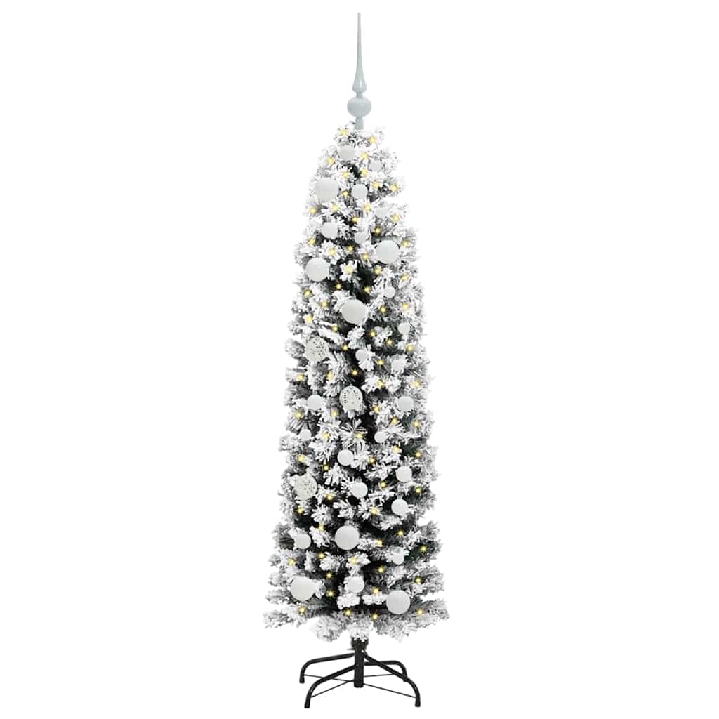 Albero di Natale Artificiale-Albero Natalizio con 150 LED Verde 150 cm 921742
