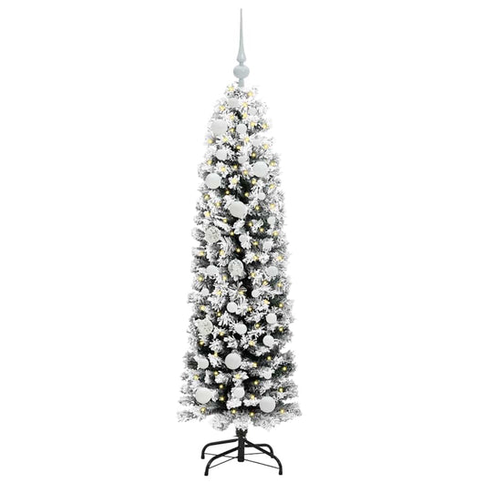 Albero di Natale Artificiale-Albero Natalizio con 150 LED Verde 150 cm 921742