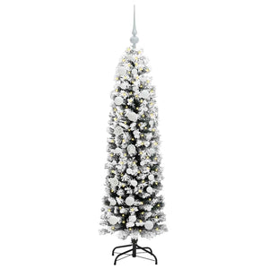 Albero di Natale artificiale con 150 LED Verde 150 cm 3395008