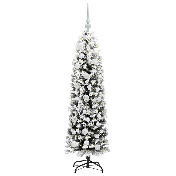 Albero di Natale artificiale con 150 LED Verde 150 cm 3395008