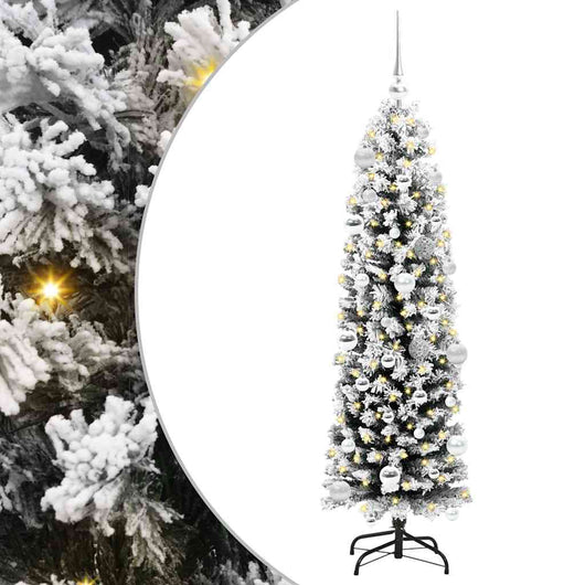 Albero di Natale artificiale con 150 LED Verde 150 cm 3395010