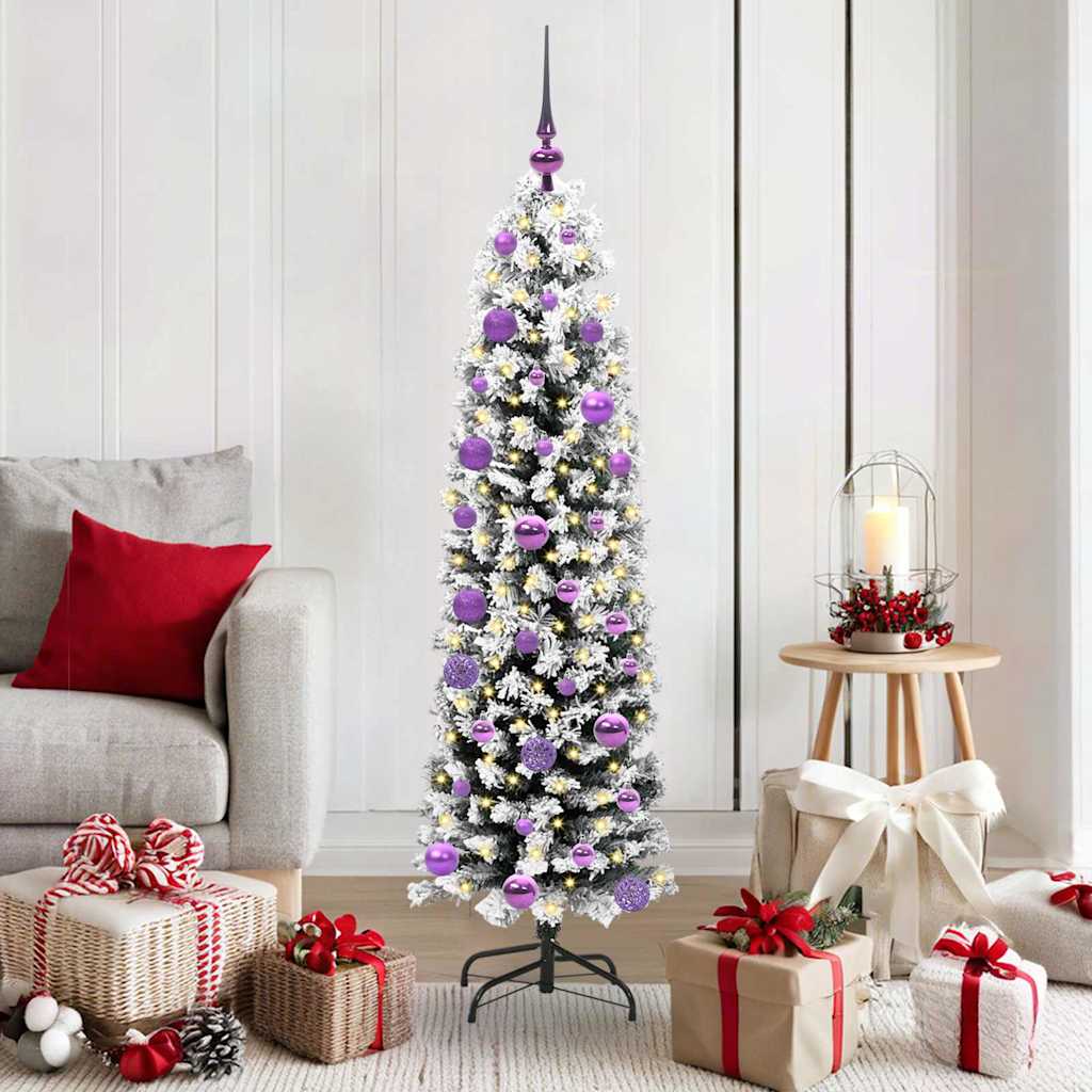 Albero di Natale artificiale con 150 LED Verde 150 cm 3395011