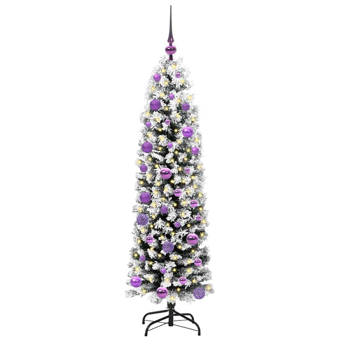 Albero di Natale Artificiale-Albero Natalizio con 150 LED Verde 150 cm 637370