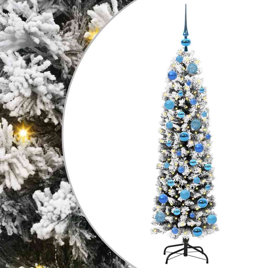 Albero di Natale Artificiale-Albero Natalizio con 150 LED Verde 150 cm 707476