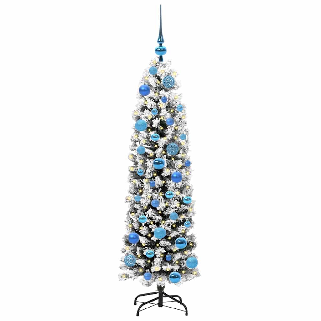 Albero di Natale Artificiale-Albero Natalizio con 150 LED Verde 150 cm 707476