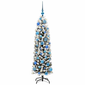 Albero di Natale Artificiale-Albero Natalizio con 150 LED Verde 150 cm 707476