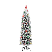 Albero di Natale Artificiale-Albero Natalizio con 150 LED Verde 150 cm 769901