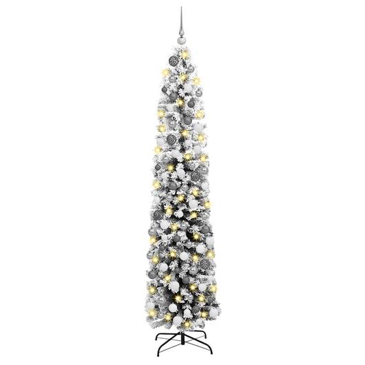 vidaXL Albero di Natale snodato Verde 48 x 48 x 180 cm