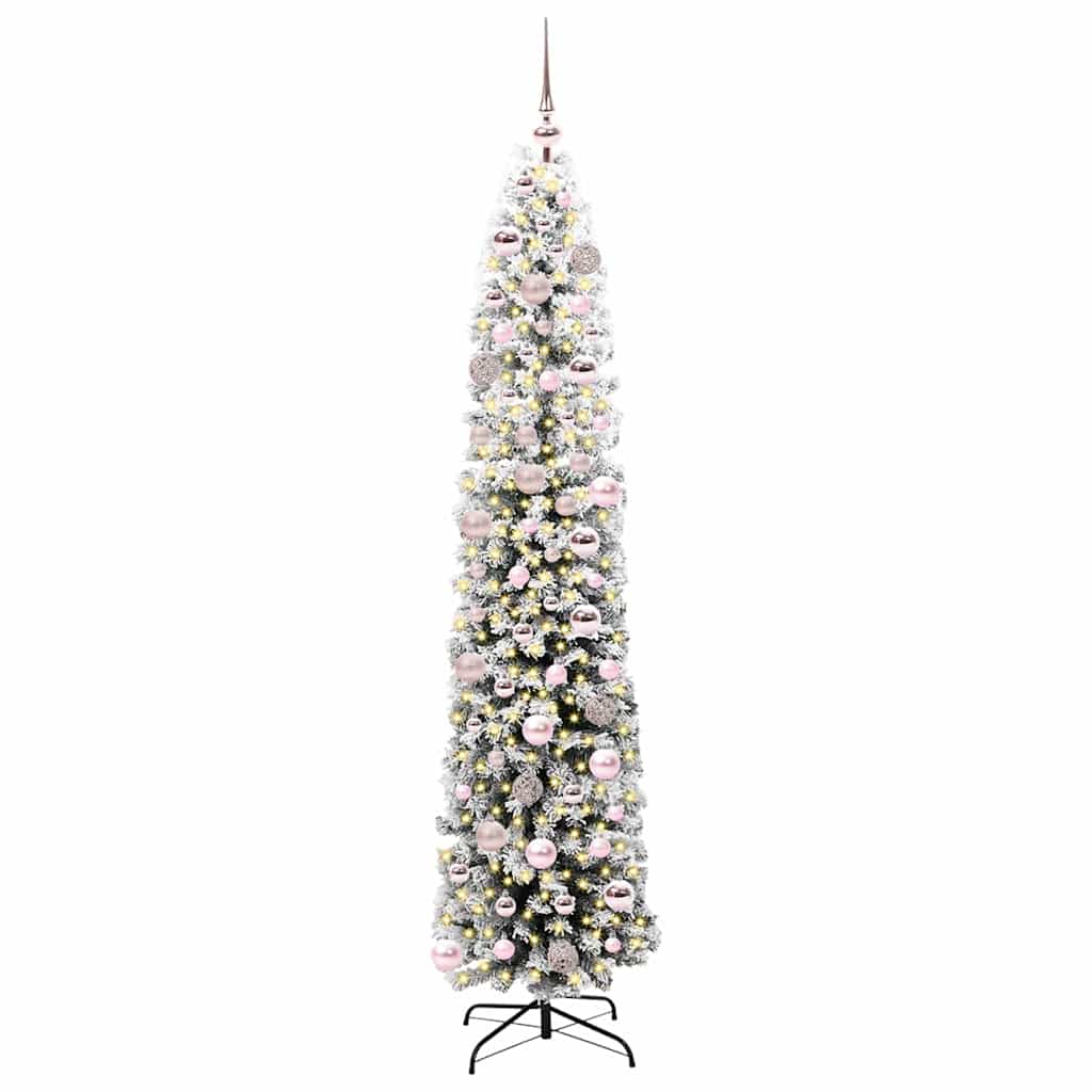 Albero di Natale Artificiale-Albero Natalizio con 300 LED Verde 180 cm 235620
