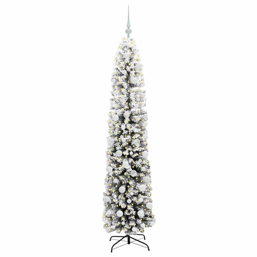 Albero di Natale Artificiale-Albero Natalizio con 300 LED Verde 180 cm 227528