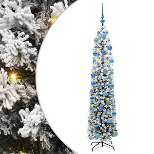 Albero di Natale Artificiale-Albero Natalizio con 300 LED Verde 180 cm 918727