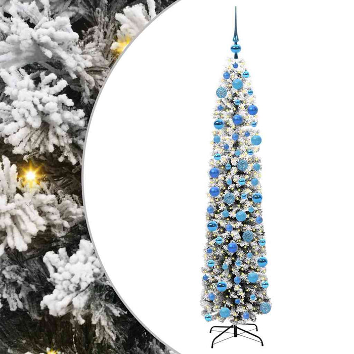 Albero di Natale Artificiale-Albero Natalizio con 300 LED Verde 180 cm 918727