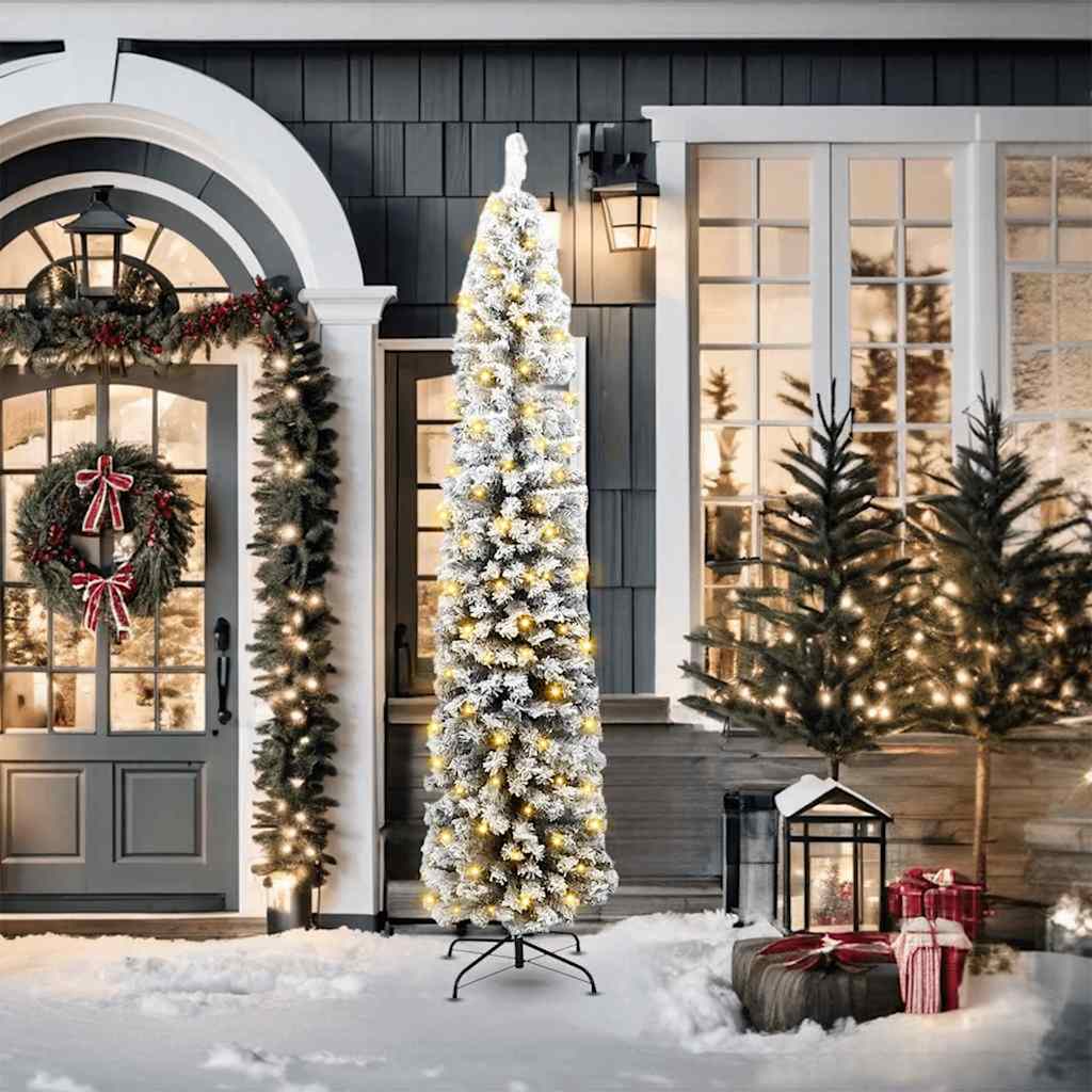 Albero di Natale artificiale con 300 LED Verde 210 cm 3395027