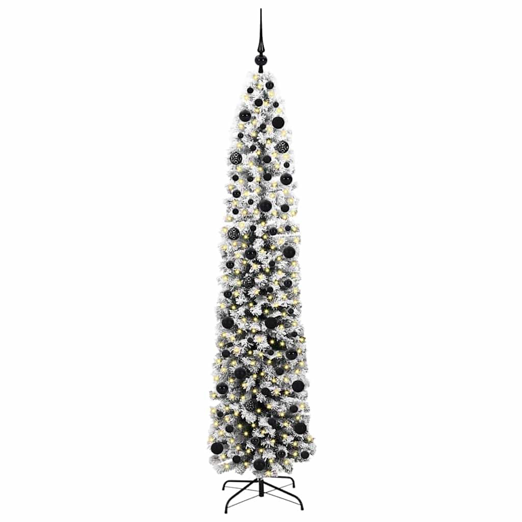 Albero di Natale Artificiale-Albero Natalizio con 300 LED Verde 210 cm 566016