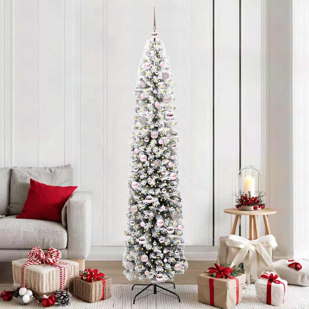Albero di Natale artificiale con 300 LED Verde 210 cm 3395033