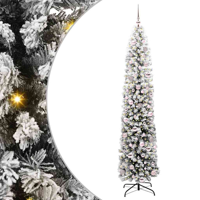 Albero di Natale artificiale con 300 LED Verde 210 cm 3395033