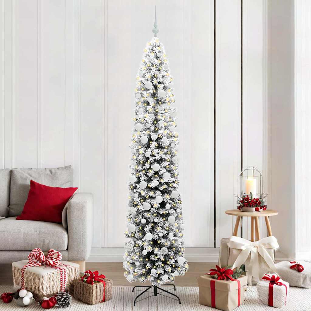 Albero di Natale artificiale con 300 LED Verde 210 cm 3395034