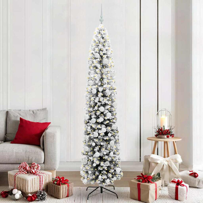 Albero di Natale artificiale con 300 LED Verde 210 cm 3395034