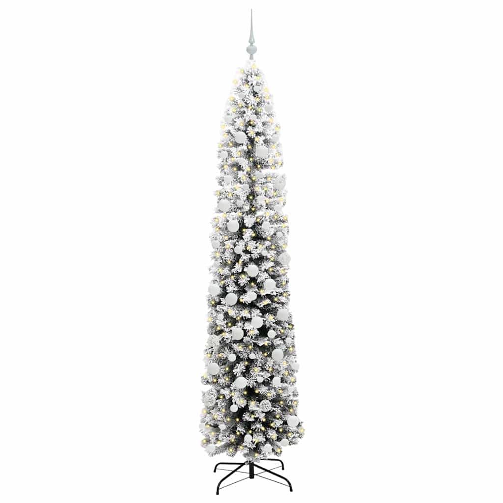 Albero di Natale Artificiale-Albero Natalizio con 300 LED Verde 210 cm 785435