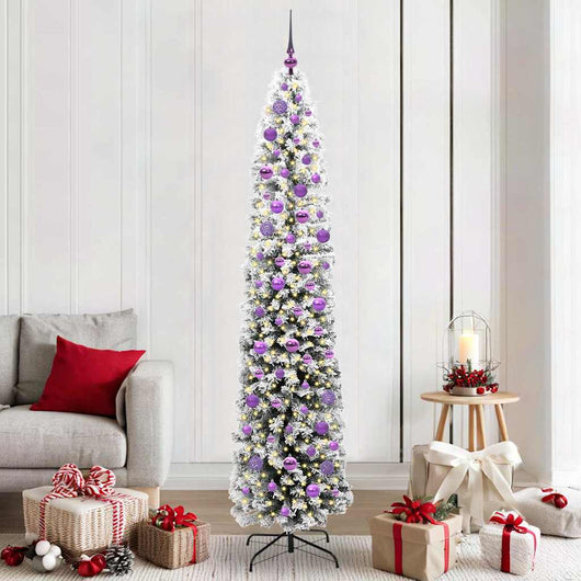 Albero di Natale artificiale con 300 LED Verde 210 cm 3395037
