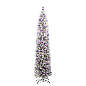 Albero di Natale Artificiale-Albero Natalizio con 300 LED Verde 210 cm 364157