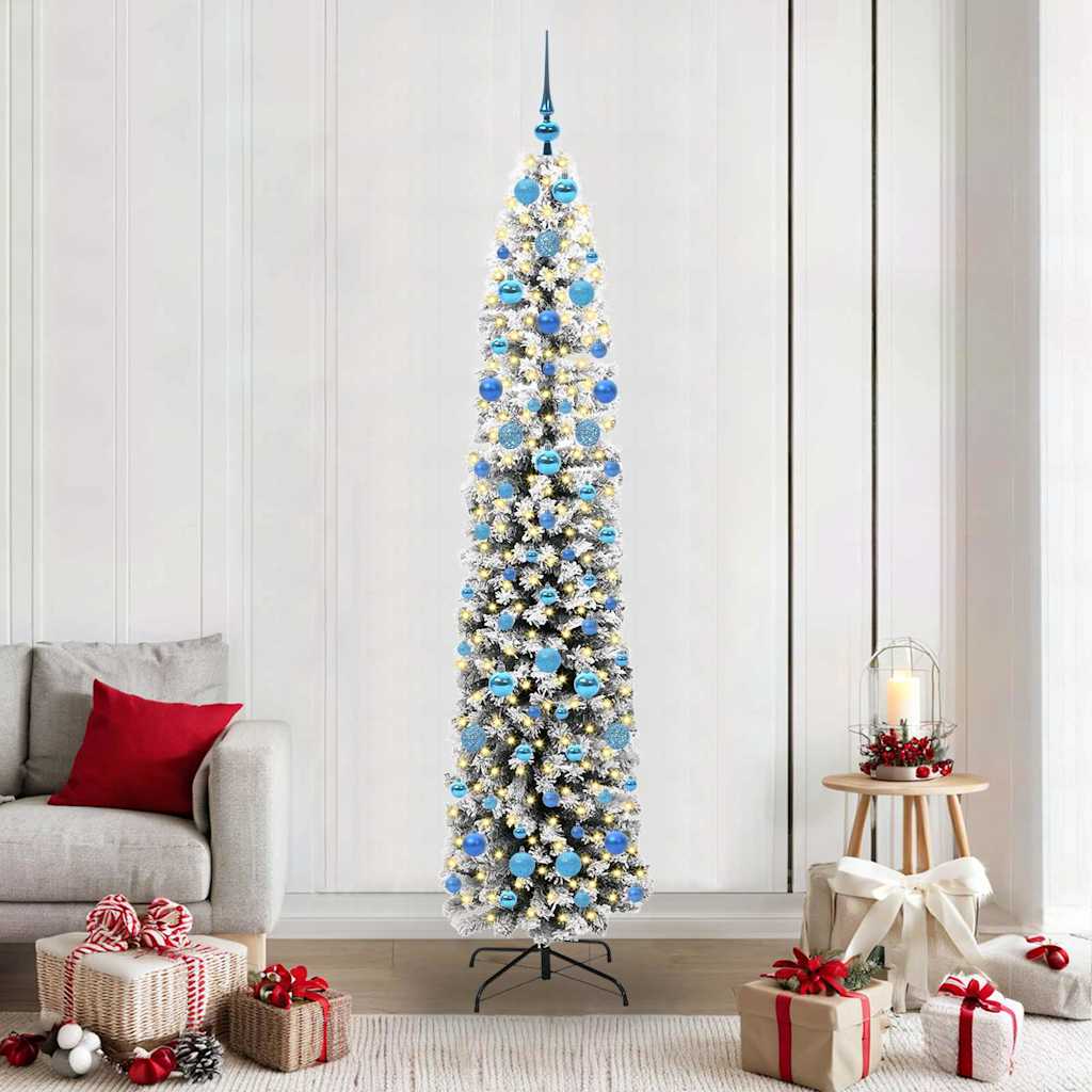 Albero di Natale artificiale con 300 LED Verde 210 cm 3395038