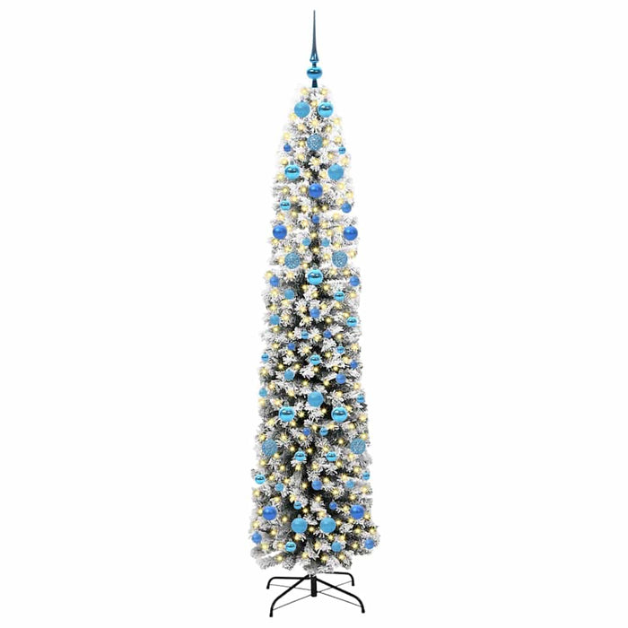 Albero di Natale Artificiale-Albero Natalizio con 300 LED Verde 210 cm 302473