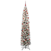 Albero di Natale Artificiale-Albero Natalizio con 300 LED Verde 240 cm 244884